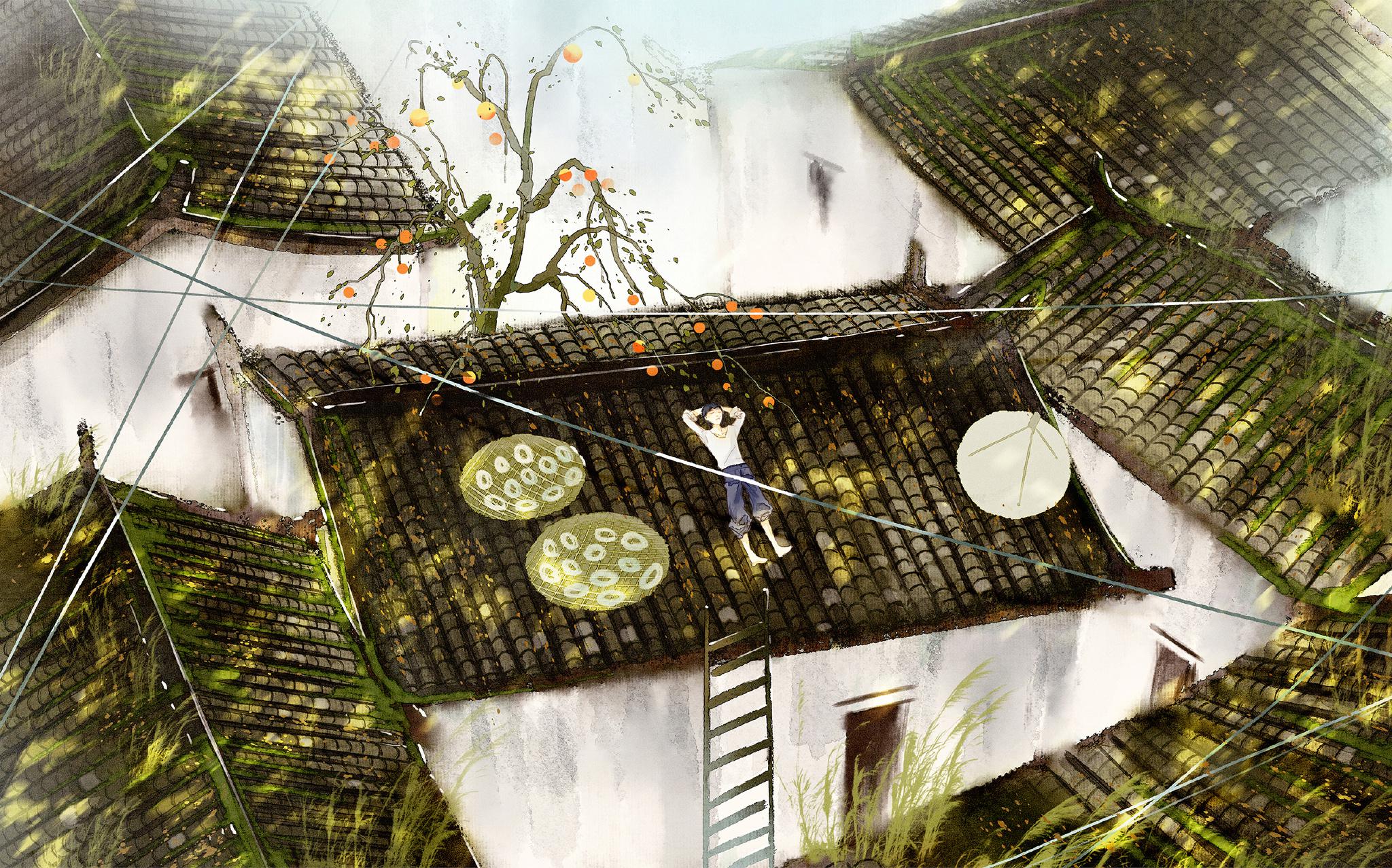 旧拾儿时少年的夏天的碎片来自画师@曙暮寸光