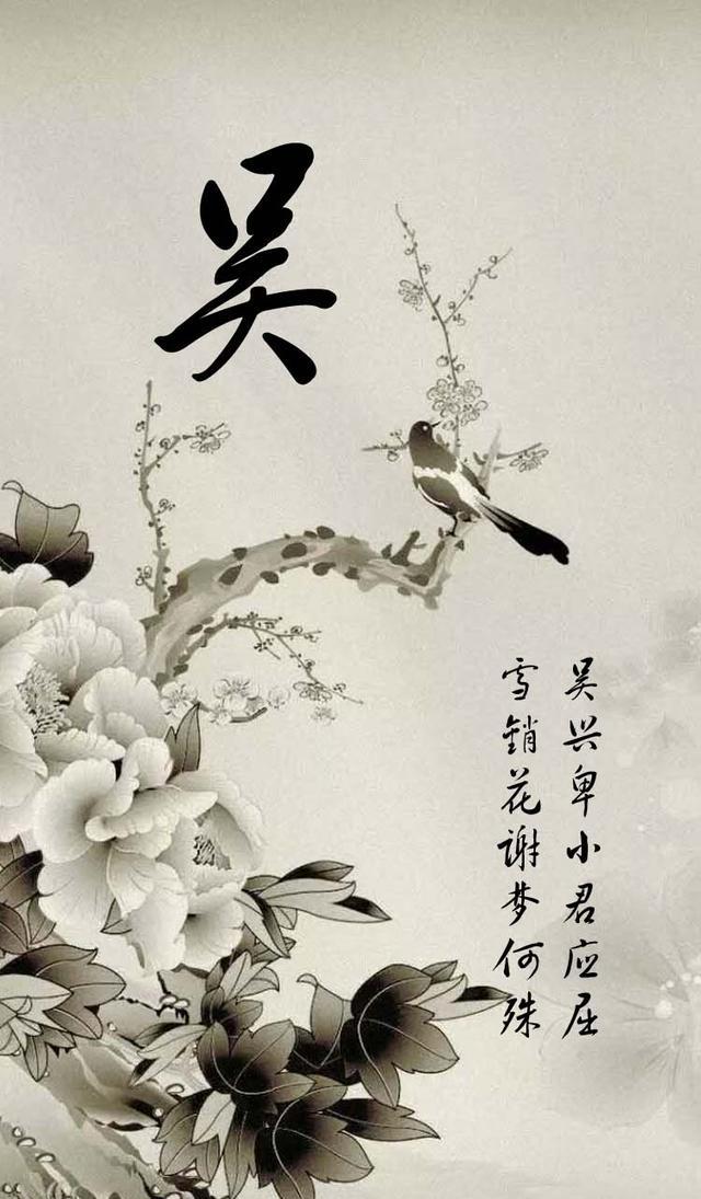 百家姓中国风姓氏锁屏壁纸这么多姓氏一定有你的