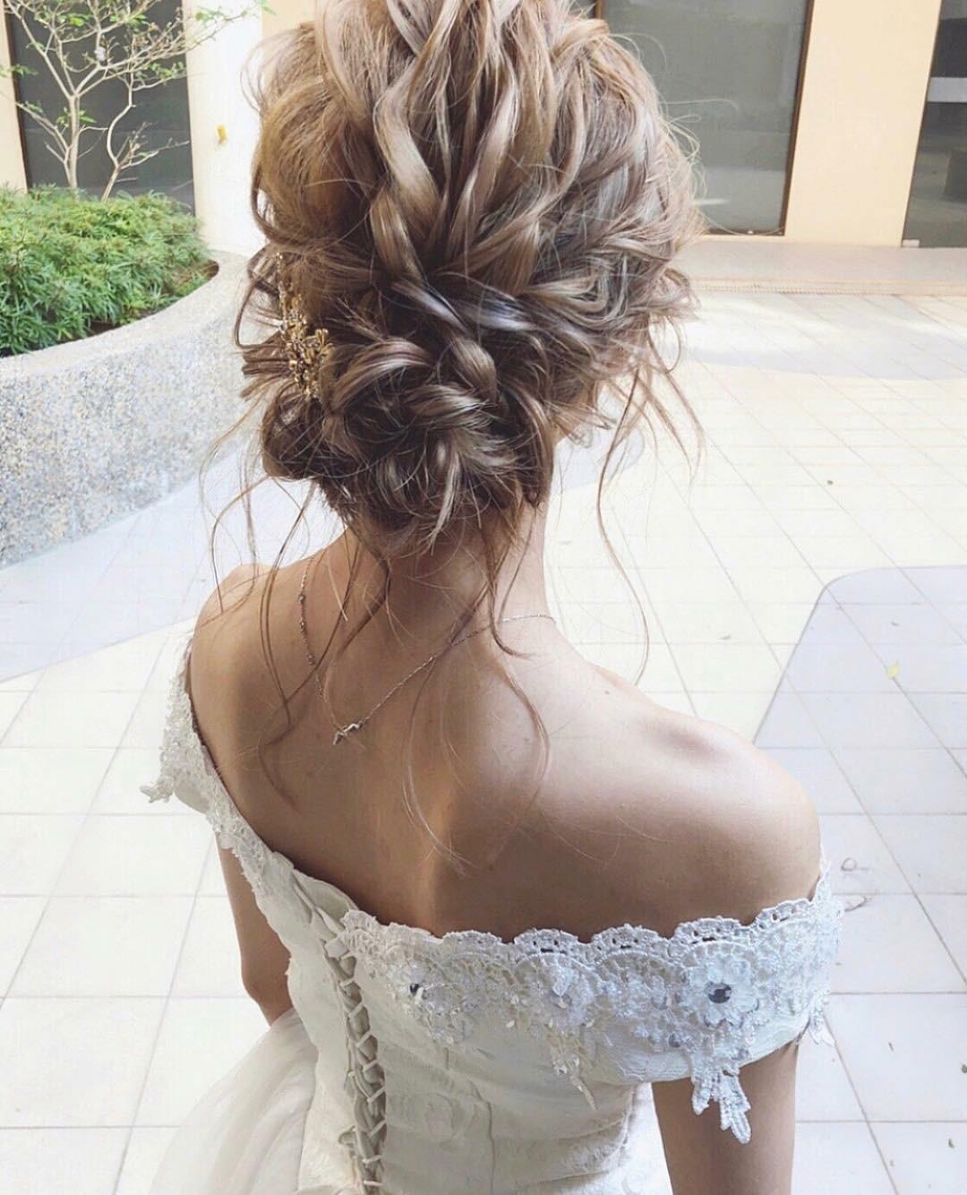 唯美又仙气的新娘编发,漂亮的发型让你做个不一样的新娘