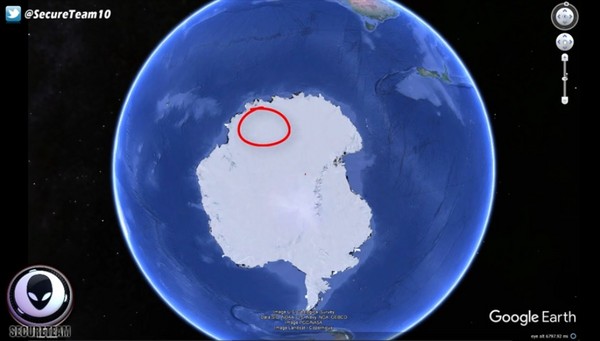 南极外星人基地坐标图片