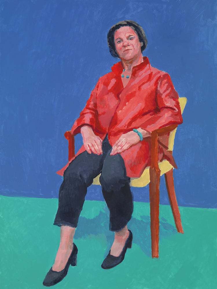 大卫霍克尼的肖像画