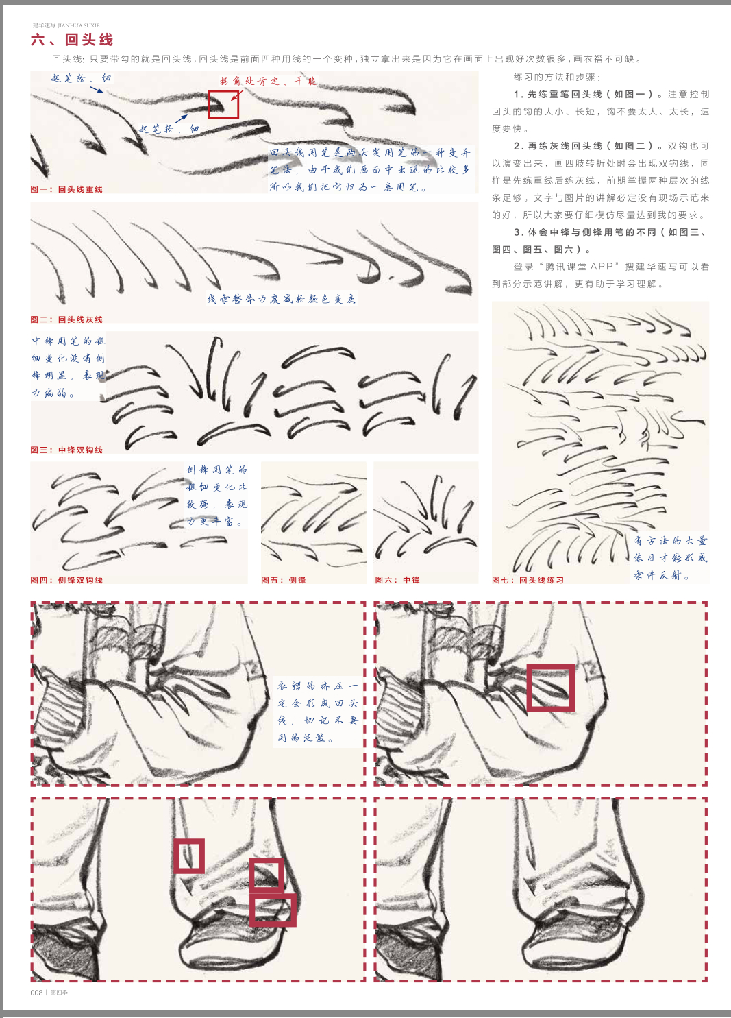 线条技法训练--素材来自《建华速写第四季》