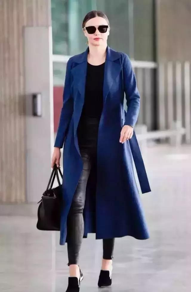2017冬季藏青色这样穿简直美翻了
