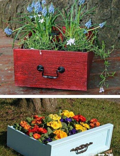 旧家具改造花盆花架diy|花架|花盆|旧家具_新浪新闻