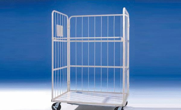 轮式托盘与柱式托盘和箱式托盘相比,就是多了下部的小型轮子.