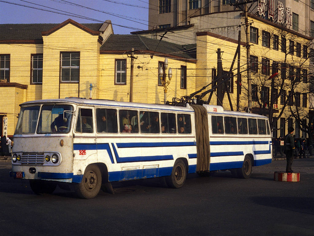 老照片瑞典老电车1988年tramfan