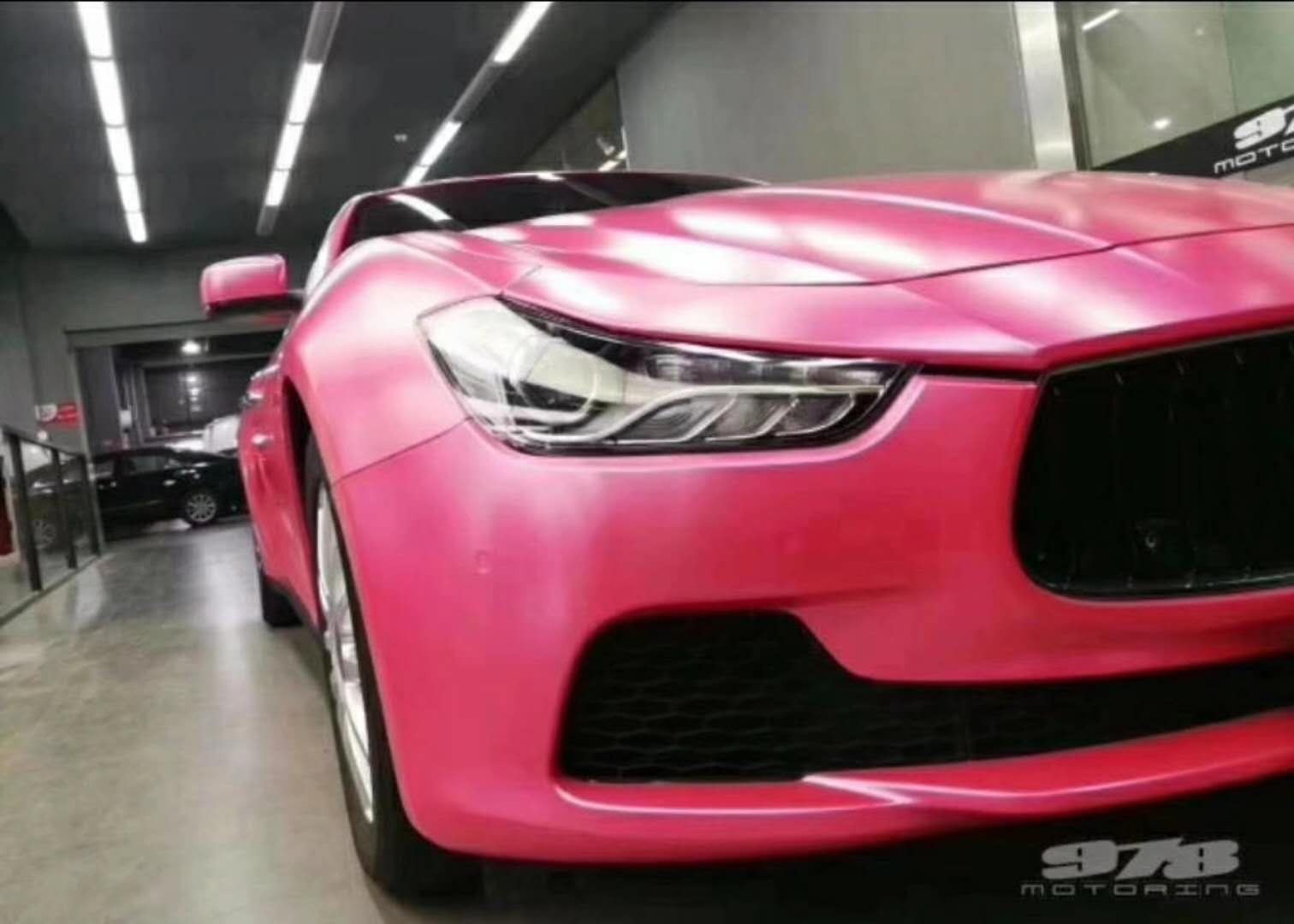 玛莎拉蒂ghibli 夏季换装电光粉