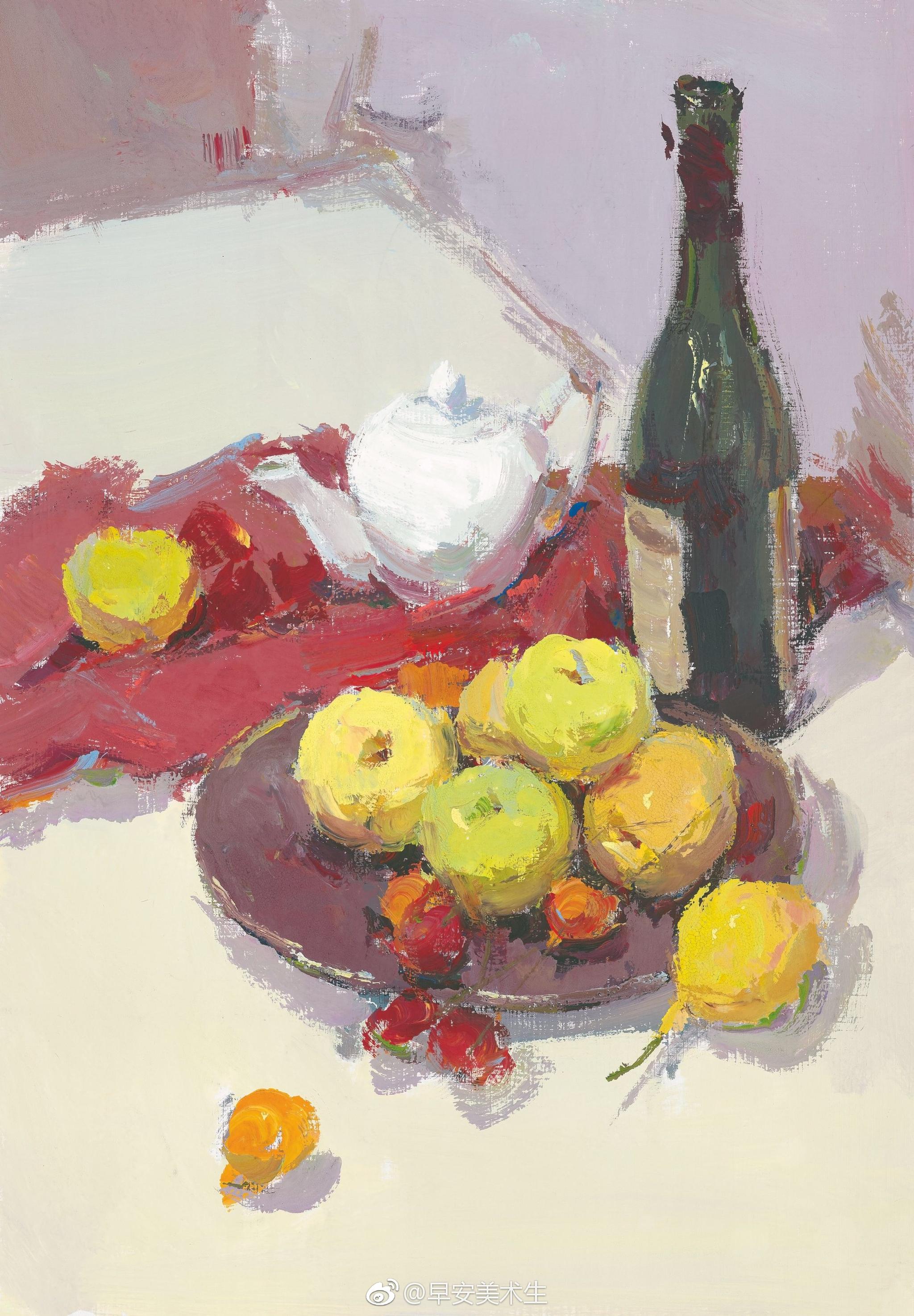 水果类色彩静物