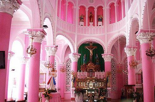 世界上最浪漫的粉红教堂,让少女心爆棚!