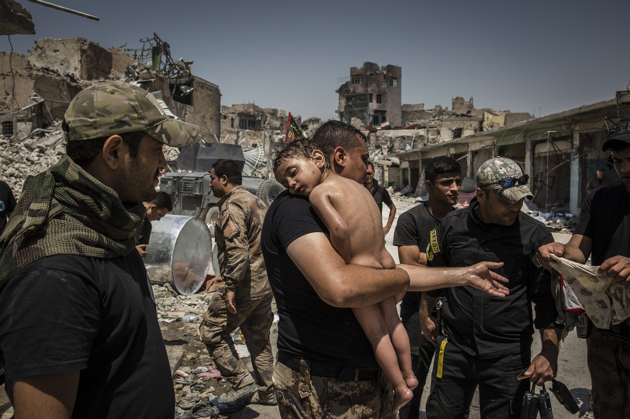 伊拉克战争惨烈图片图片