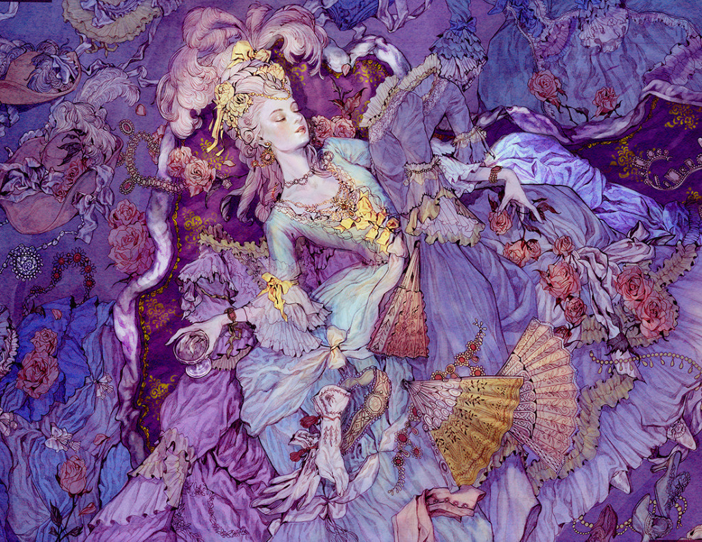 玛丽皇后主题插画byjenyoon