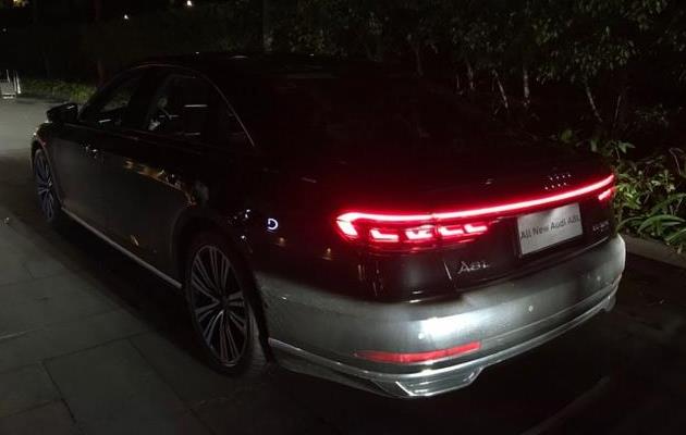 网友分享丨奥迪a8l夜间试驾