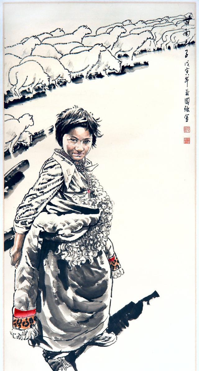 姬国强二十八幅人物作品画太美了