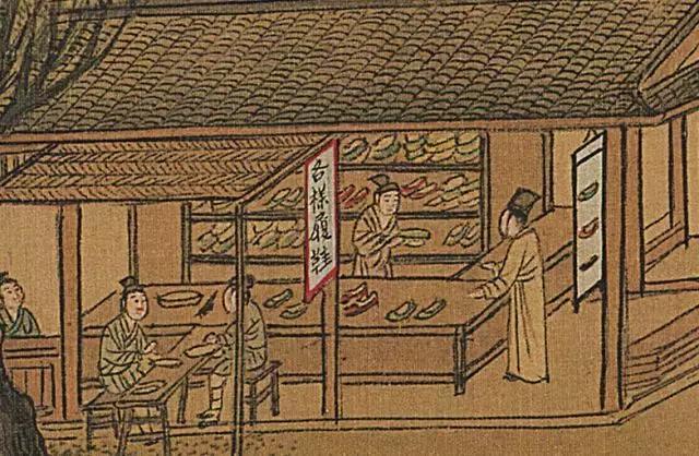 琳琅满目的店铺:自明朝初年以来,由于社会安定,生产发展,集市贸易越来