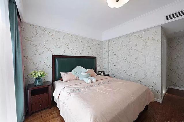 床头背景墙,贴这些墙布好漂亮!