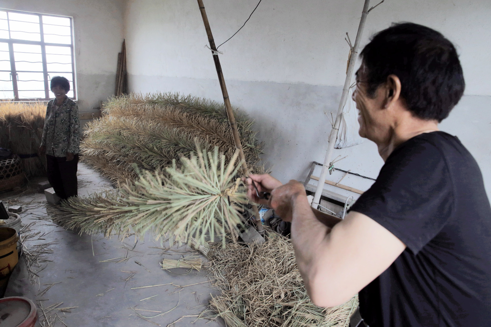 蚕宝宝要上山忙坏了打草龙的华老蚕