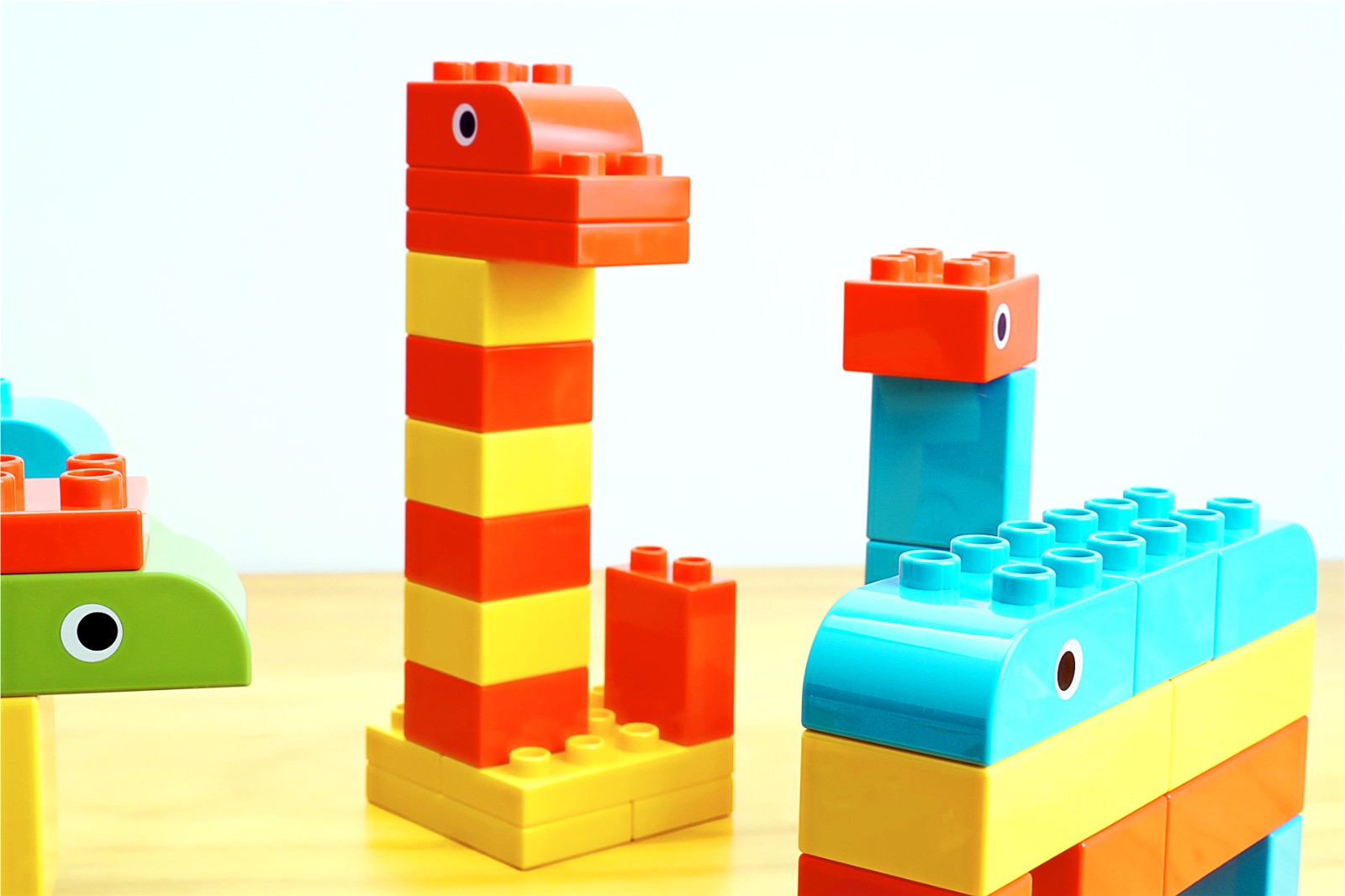 米兔大颗粒积木动物乐园开箱