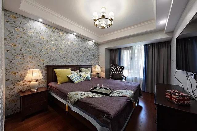 床头背景墙,贴这些墙布好漂亮!