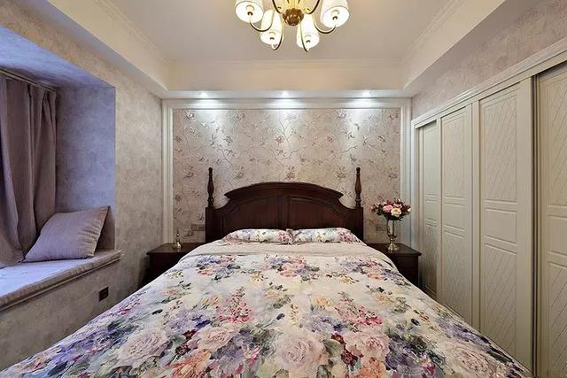 床头背景墙,贴这些墙布好漂亮!|墙布|床头|背景墙_新浪新闻