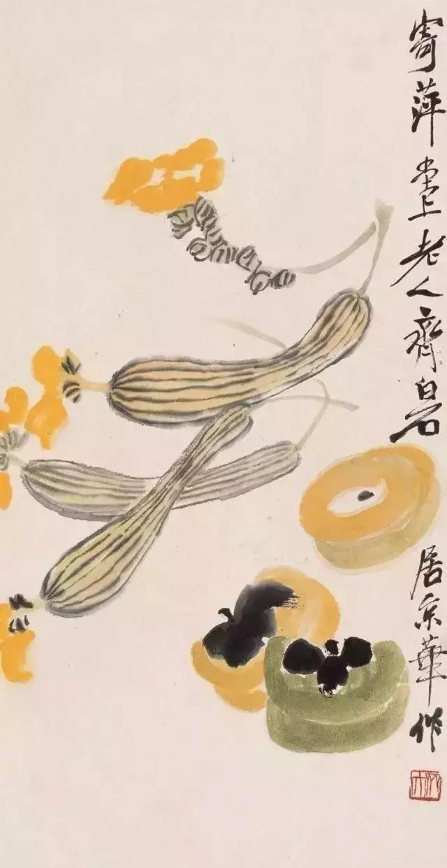 齐白石:柿柿如意|平安|柿子|齐白石_新浪新闻