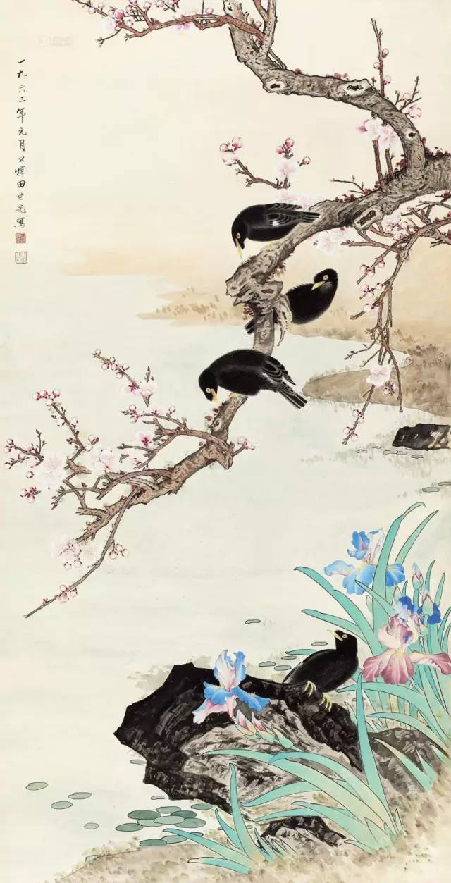 师承张大千,赵梦朱,吴镜汀,于非闇,齐白石诸先生.