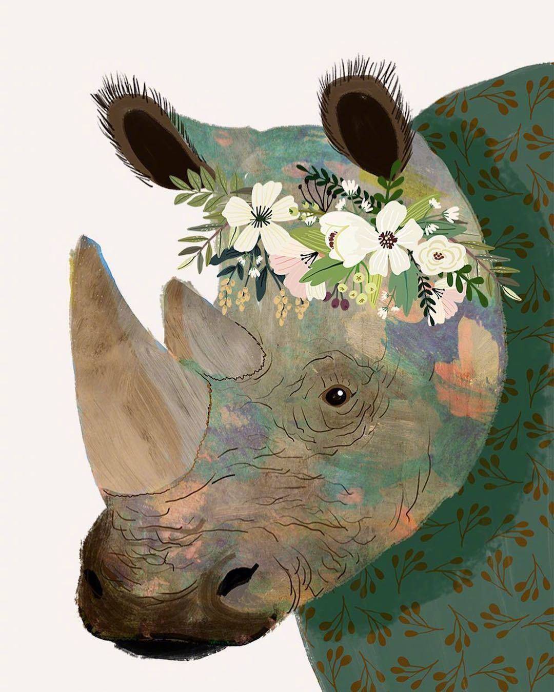 插画师miacharro可爱动物绘画作品