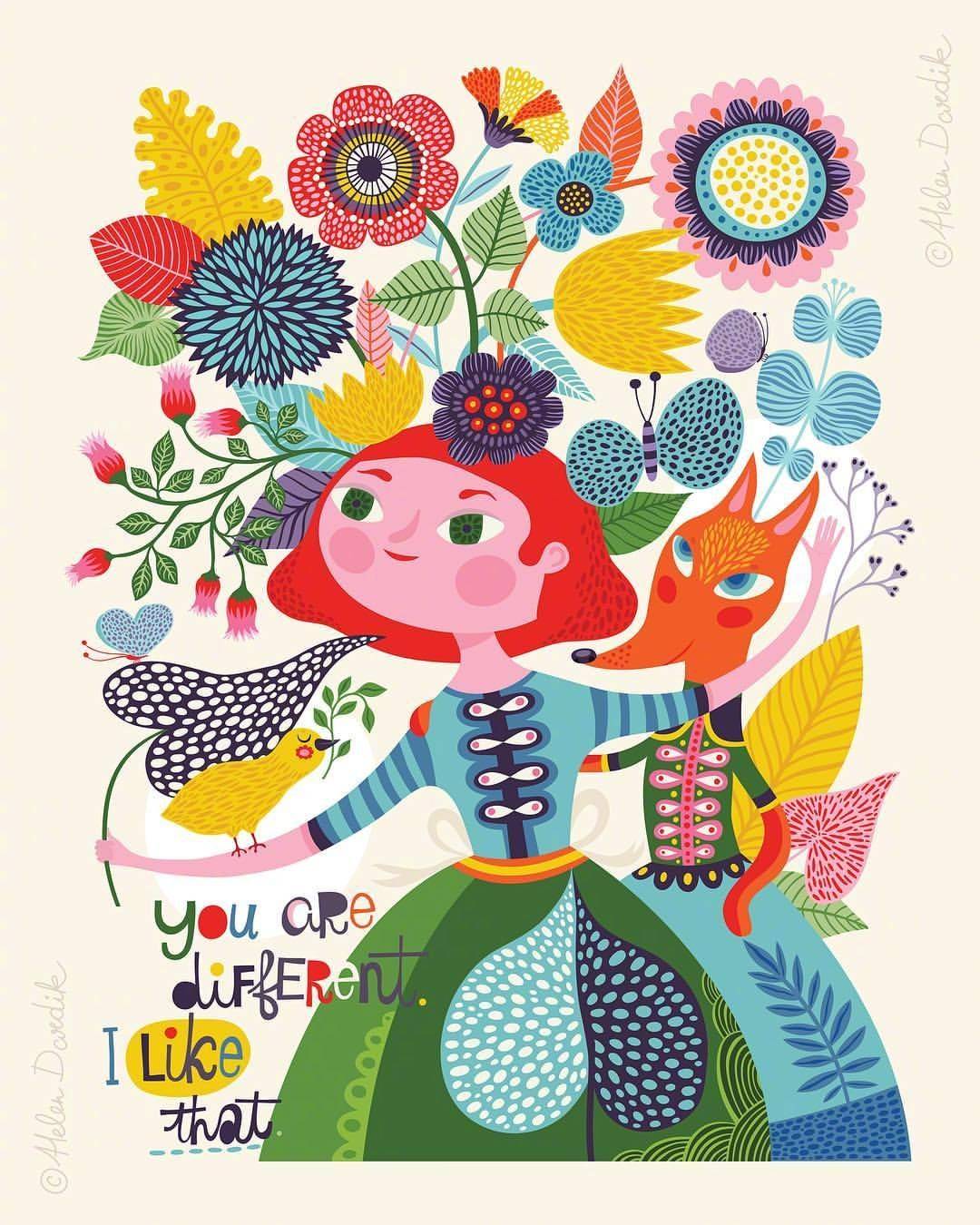 乌克兰插画师helendardik绘画作品