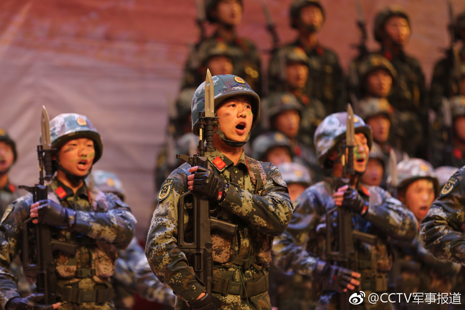 军歌嘹亮!武警某部机动七支队组织"卫士战歌"合唱比赛