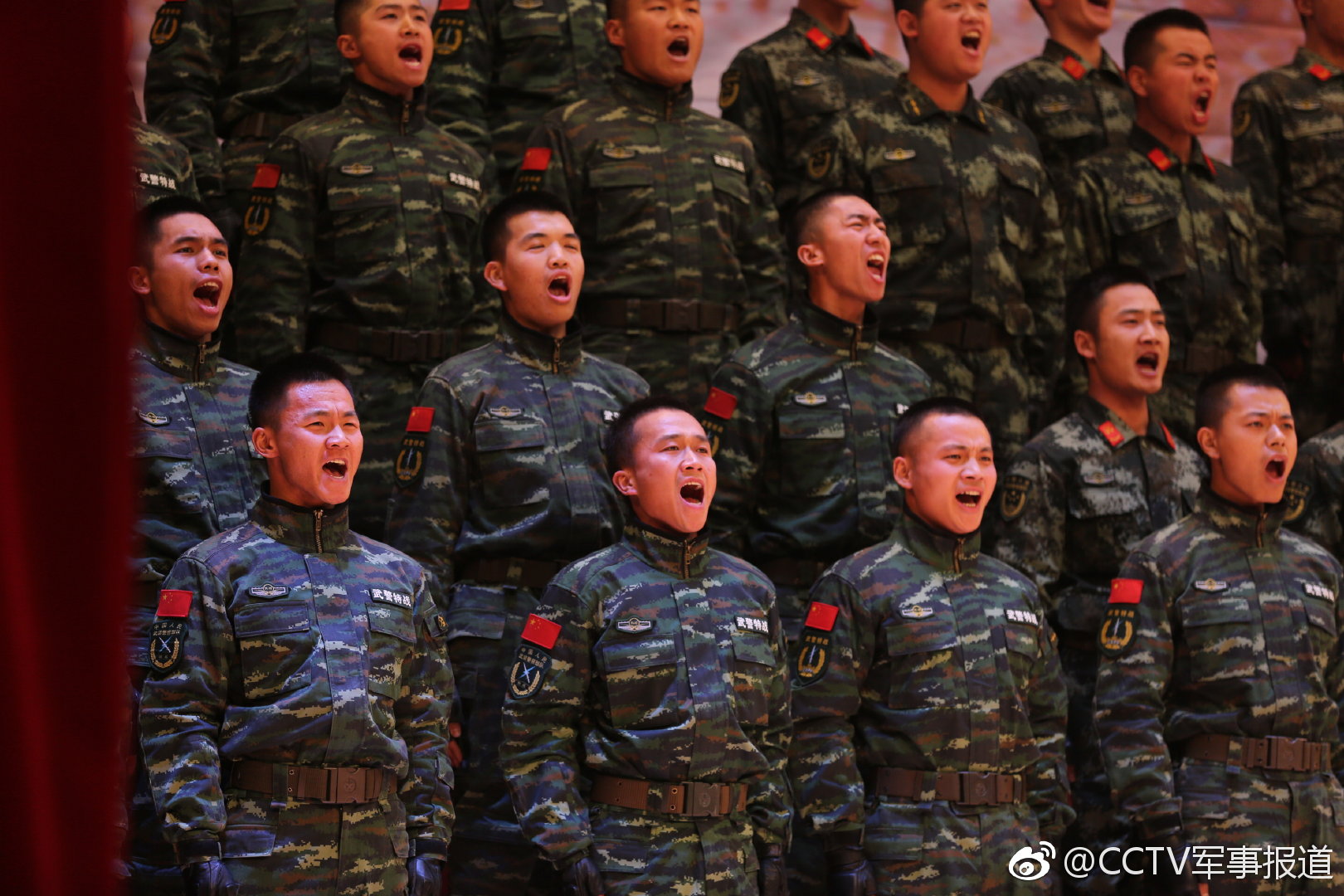 军歌嘹亮!武警某部机动七支队组织"卫士战歌"合唱比赛