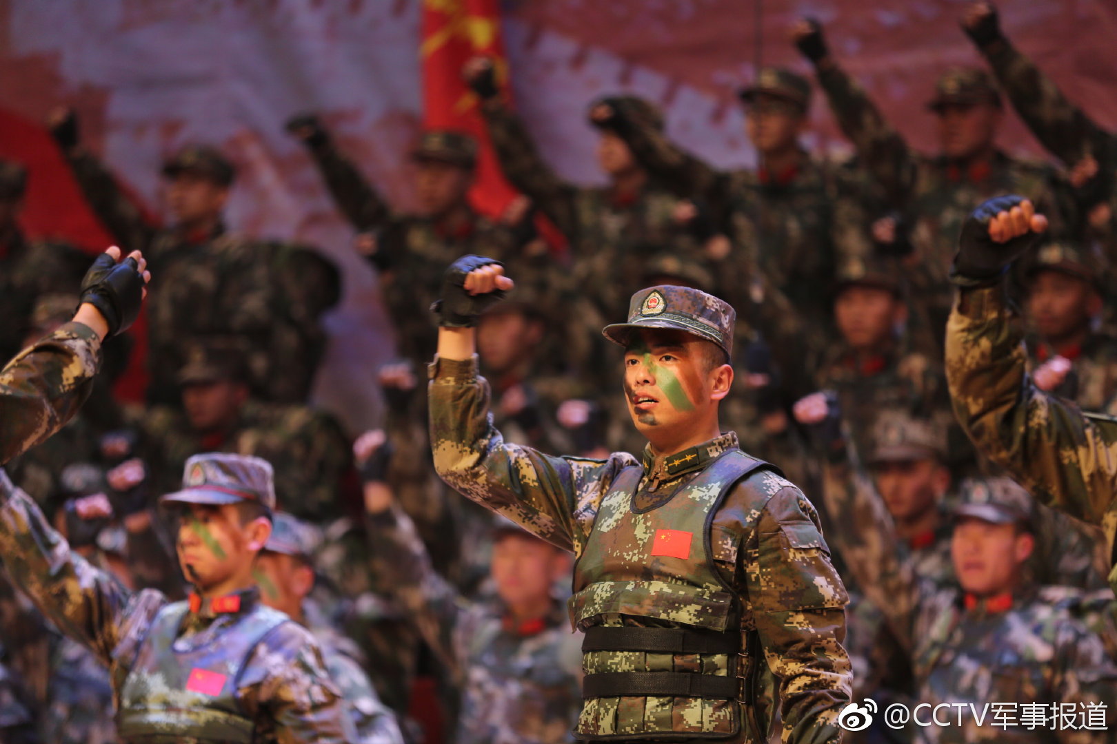 军歌嘹亮!武警某部机动七支队组织"卫士战歌"合唱比赛