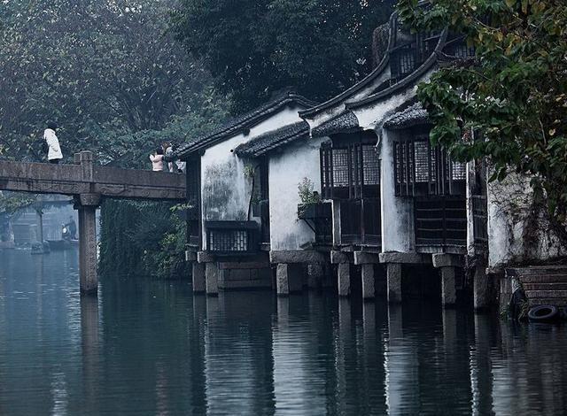 小橋流水煙雨人家水墨江南煙雨烏鎮