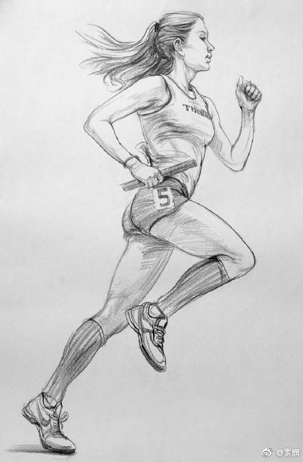 速写运动中的人