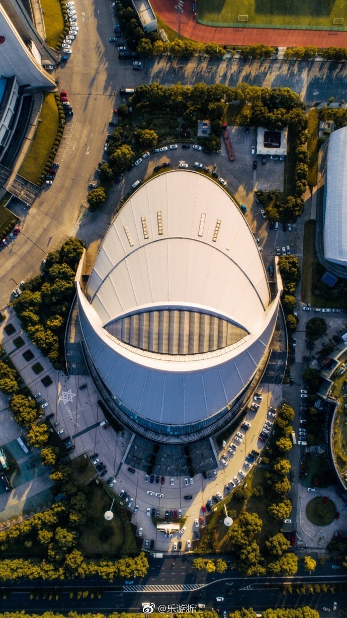 上帝角度看杭州科技感十足