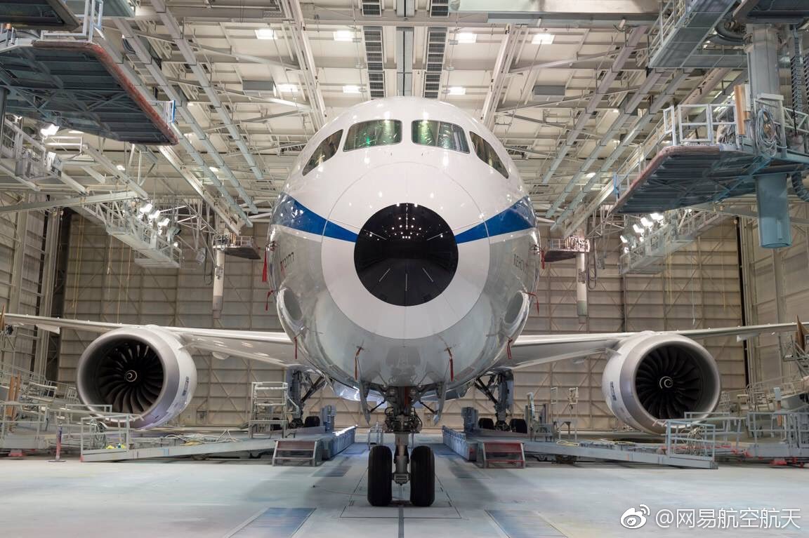 以色列航空复古涂装787亮相 ,黑鼻头加分