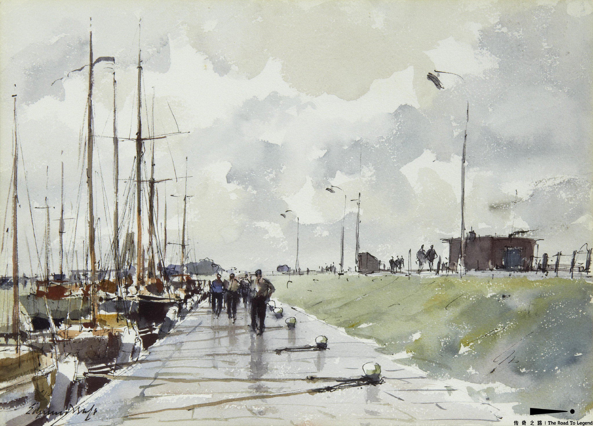 英国著名风景画家爱德华西戈的绘画近几年很受推崇尤其是水彩画