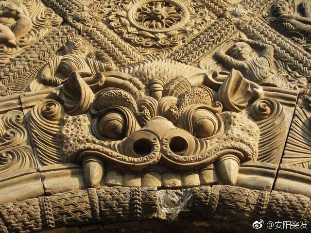 唐代浮雕：河南安阳修定寺唐塔|修定寺_新浪新闻