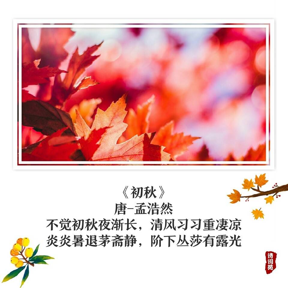 诗词盘点——古诗词里的秋天