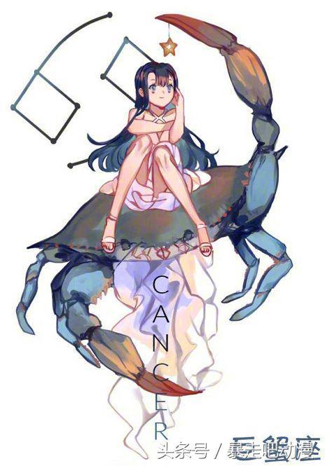 而金牛座拟人化身大美女,一身金黄色的衣服,完全符合了金牛的形象