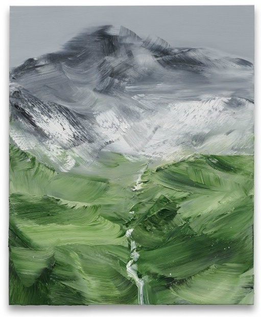 刮刀油画山脉~ 作者:conrad jon godly