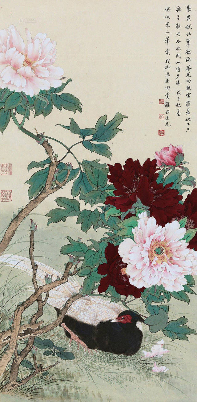 师承张大千,赵梦朱,吴镜汀,于非闇,齐白石诸先生.