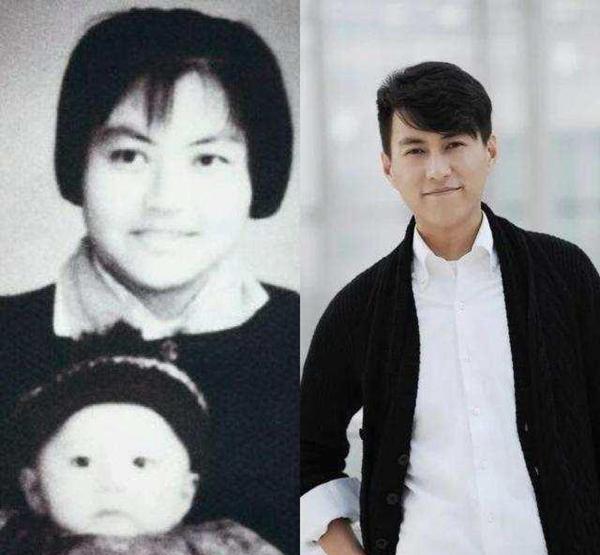 41岁靳东全家照见了母亲就知道他为何这么帅儿子像他睫毛逆天