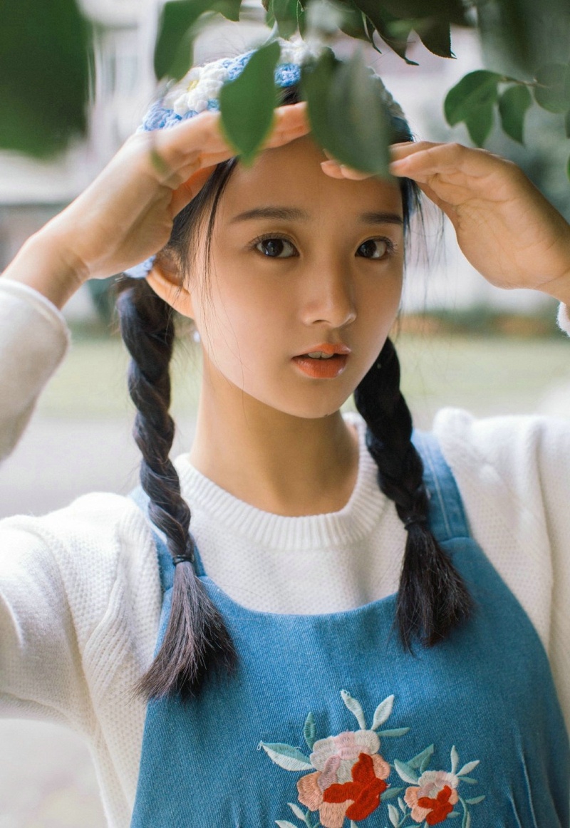 民族风麻花辫素颜少女可爱元气十足写真集 67676767 @微相册
