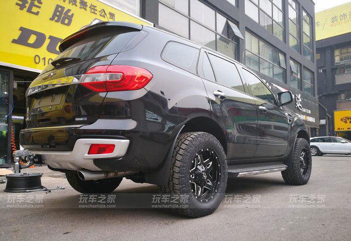 2017款撼路者四驱旗舰版改装fuel轮毂 285轮胎