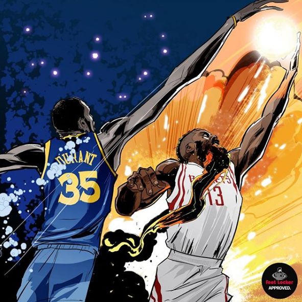 格林这锁喉动作让库里都看懵了