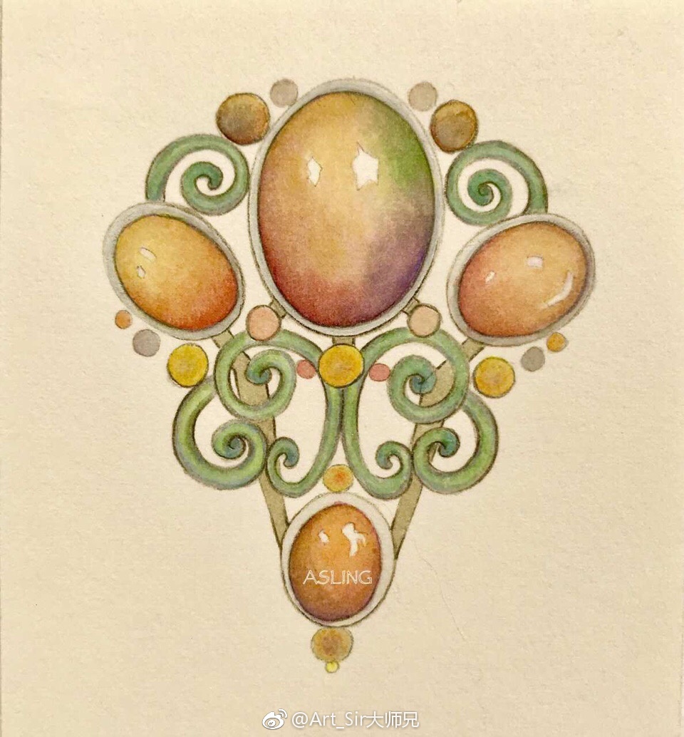 水彩首饰|投稿作者_新浪看点