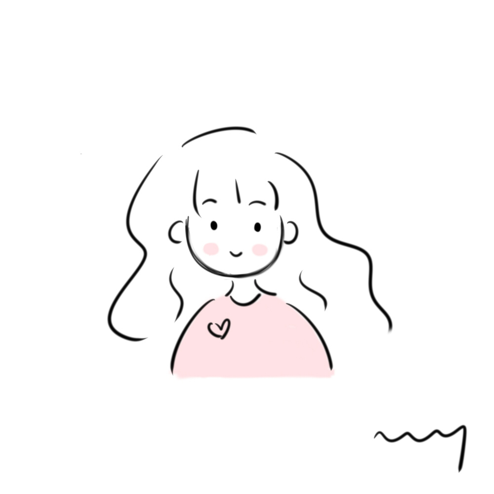 来自 画师的投稿|粉色系手绘简笔画小头像