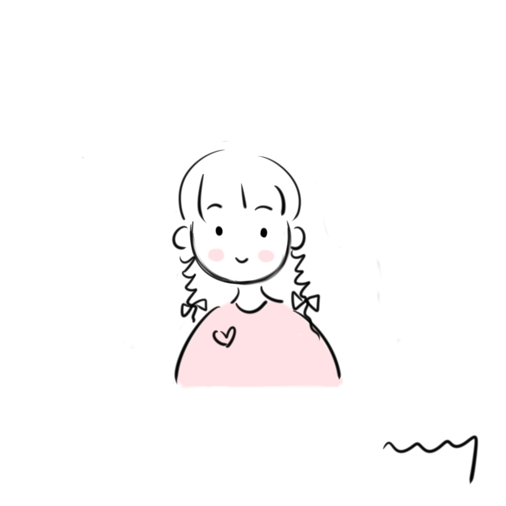 来自 画师的投稿|粉色系手绘简笔画小头像