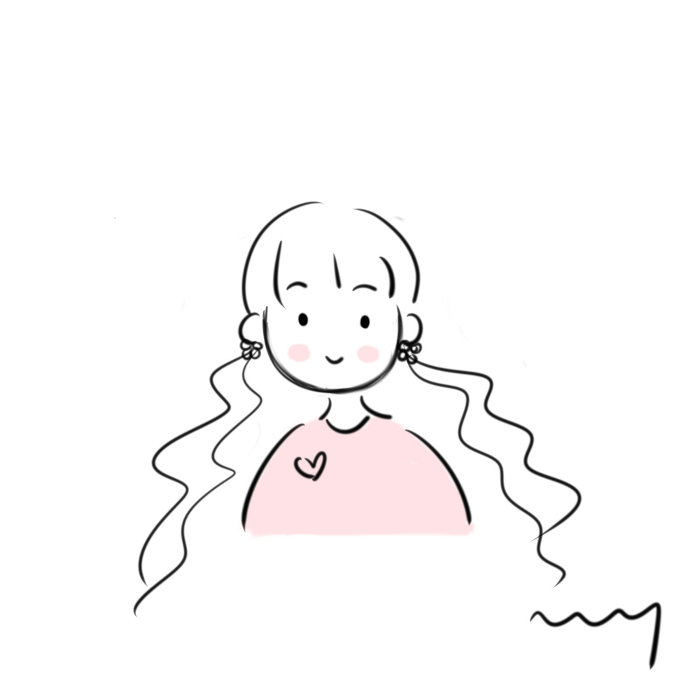 来自 画师的投稿|粉色系手绘简笔画小头像