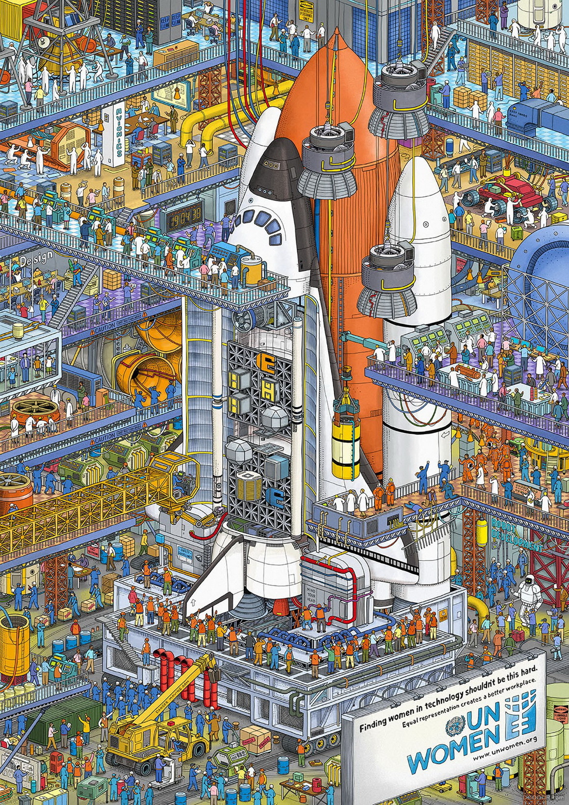 善于复杂大场面把控的日本ic4designinc城市插画作品