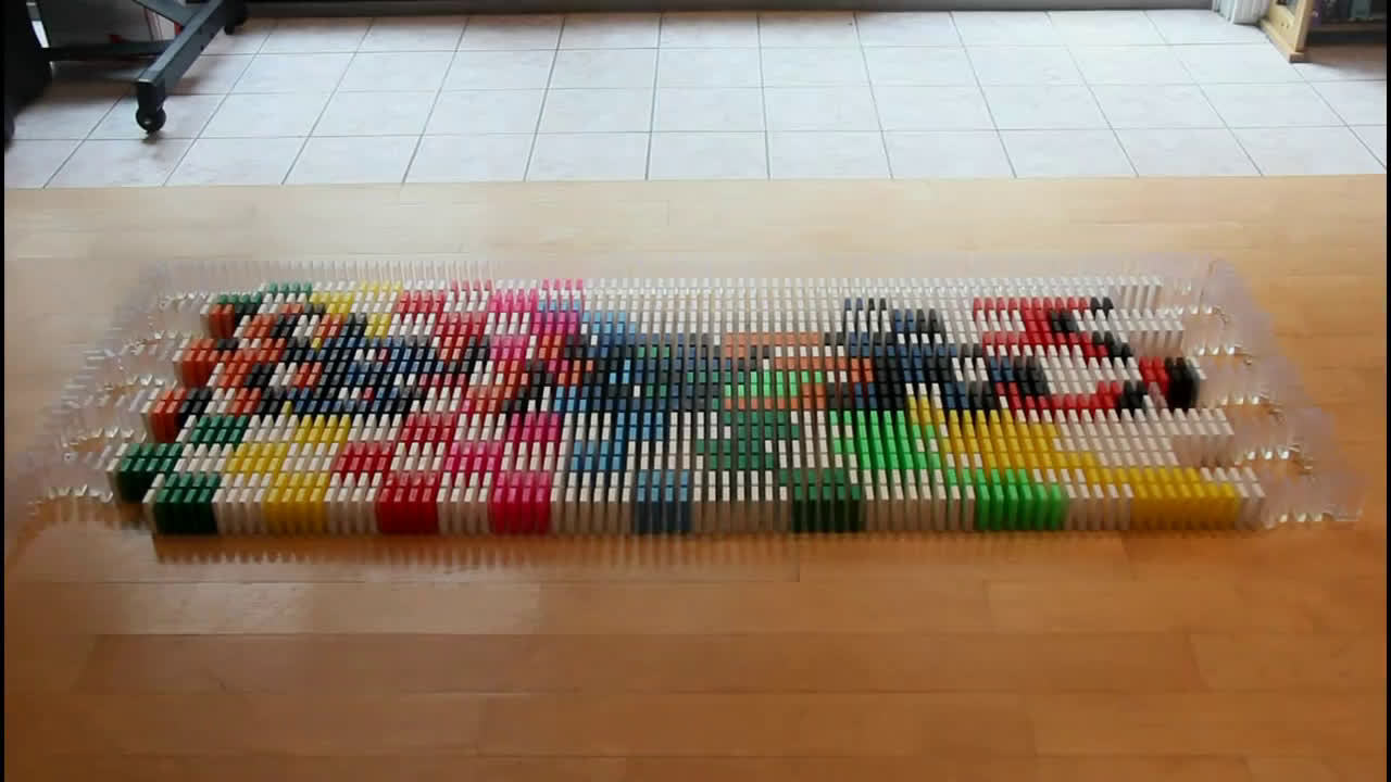 youtube 多米诺骨牌牛人hevesh5与millionendollarboy耗时3个月